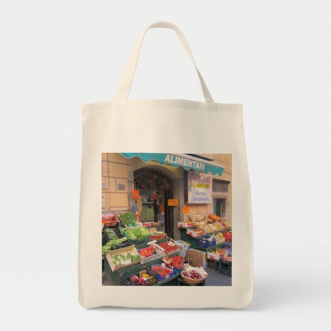 Tote O bolsa das canvas--Mercado italiano (Frente)