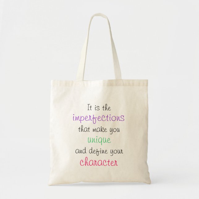 Tote O bolsa das citações - imperfeições (Frente)