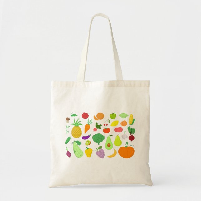Tote O bolsa das frutas e legumes (Frente)