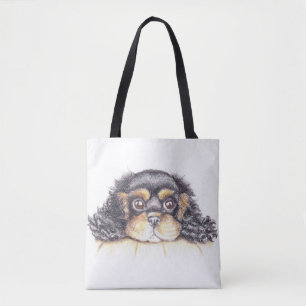 Tote O bolsa das letras grandes com o filhote de