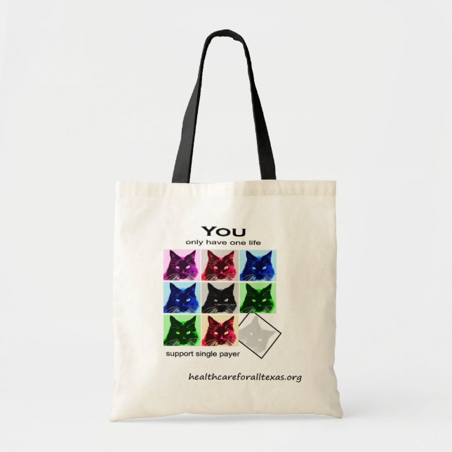 Tote o bolsa de 9 vidas (Frente)