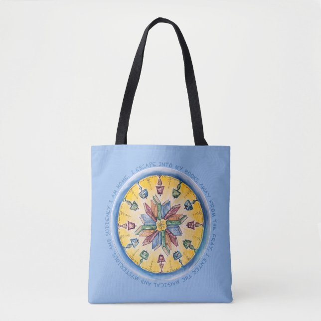 Tote O bolsa de amante de livro (Frente)