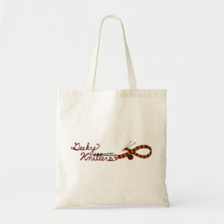Tote O bolsa de confecção de malhas com os Knitters