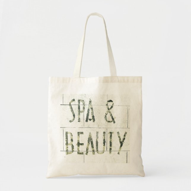 Tote o bolsa de desintegração dos termas & da beleza (Frente)