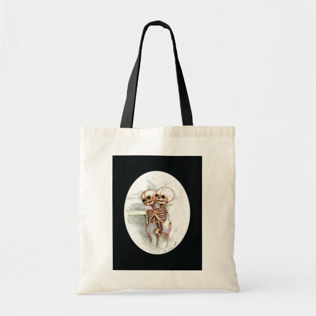 Tote o bolsa de esqueleto fetal conjoined (Frente)