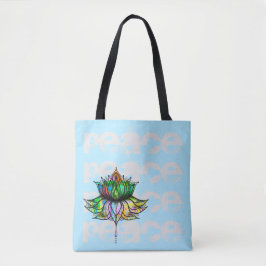 Tote O bolsa de Lotus da paz