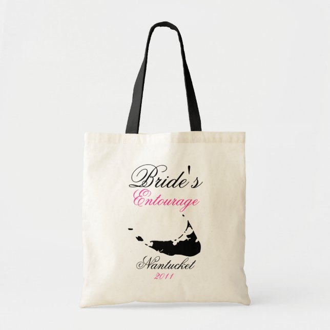 Tote O bolsa de Nantucket do séquito da noiva (Frente)