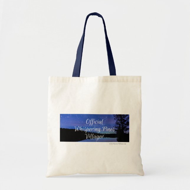 Tote O bolsa de sussurro oficial do algodão do aldeão (Frente)