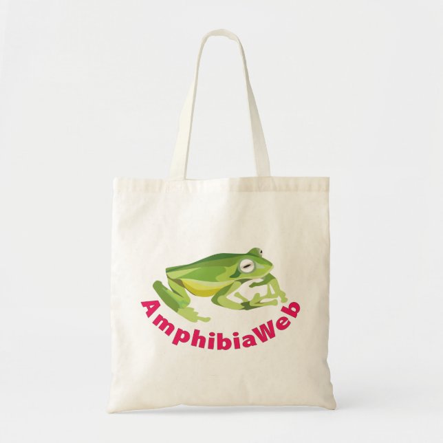 Tote O bolsa de vidro do sapo de AmphibiaWeb Sabin (Frente)