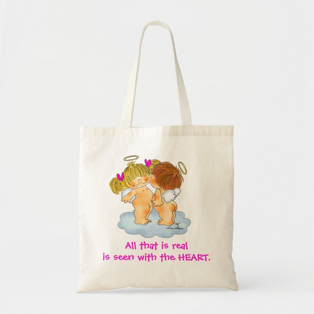 Tote O bolsa do amor & dos beijos - beijos de Vivian (Frente)