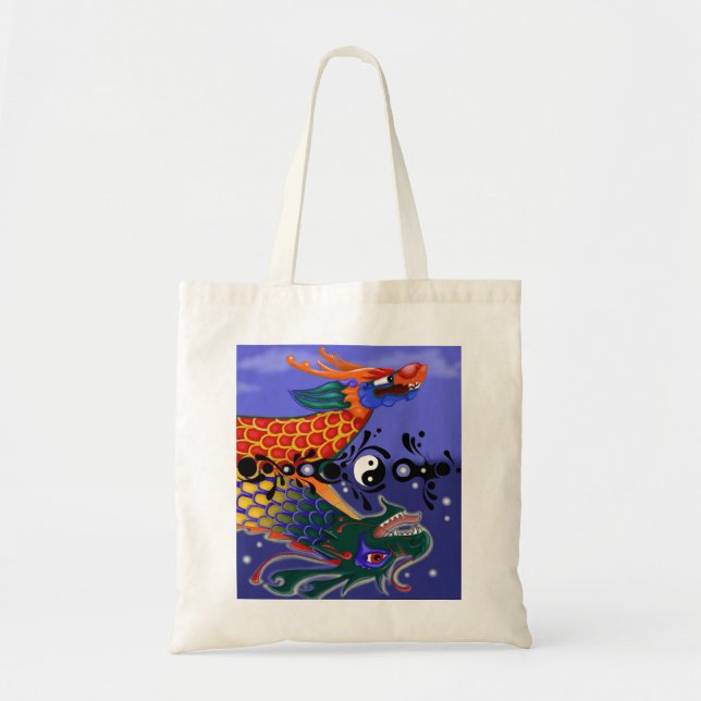 Tote O bolsa do barco do dragão (Frente)