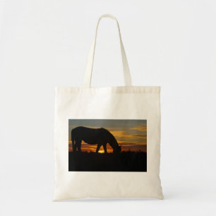 Tote O bolsa do cavalo do por do sol