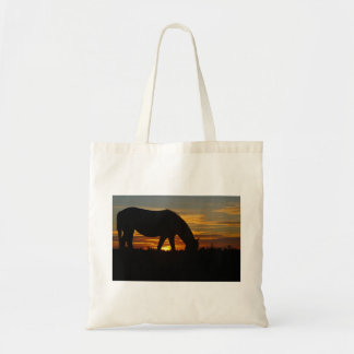 Tote O bolsa do cavalo do por do sol