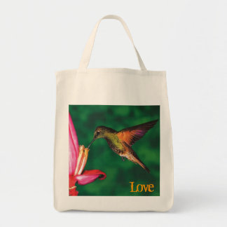 Tote O bolsa do "colibri do mantimento amor "