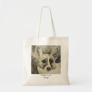 Tote O bolsa do Corgi do amor de filhote de cachorro