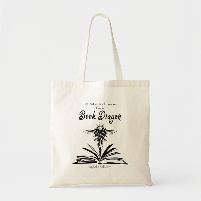 Tote O bolsa do dragão do livro (Frente)