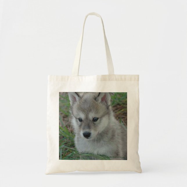 Tote O bolsa do filhote de cachorro de lobo (Frente)