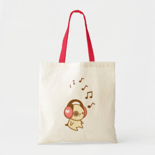 Tote O bolsa do filhote de cachorro do auscultadores
