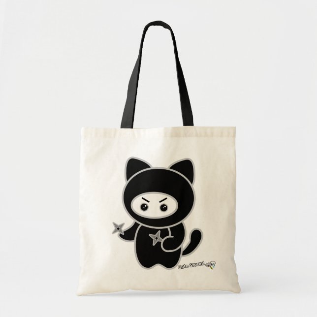 Tote O bolsa do gatinho de Ninja (Frente)