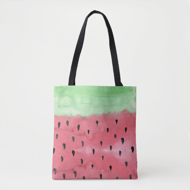 Tote O bolsa do impressão da melancia (Frente)