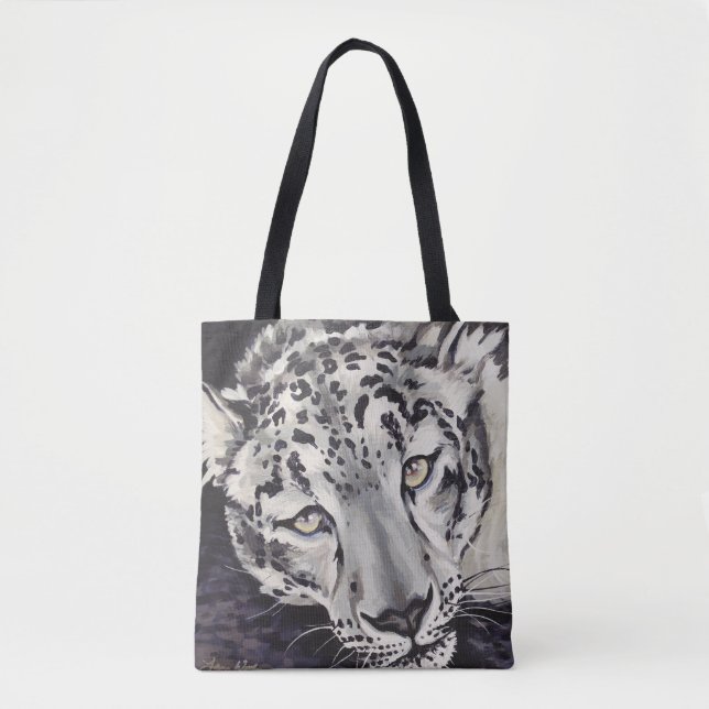Tote O bolsa do leopardo de neve (Frente)