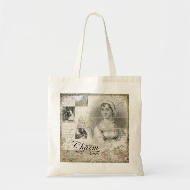 Tote O bolsa do livro de Jane Austen! (Frente)