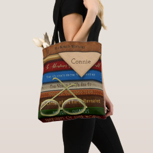 Tote O BOLSA do LIVRO - livros e Eyeglasses