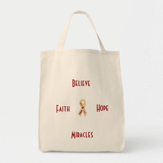 Tote O bolsa do mantimento da consciência de SMA (Frente)