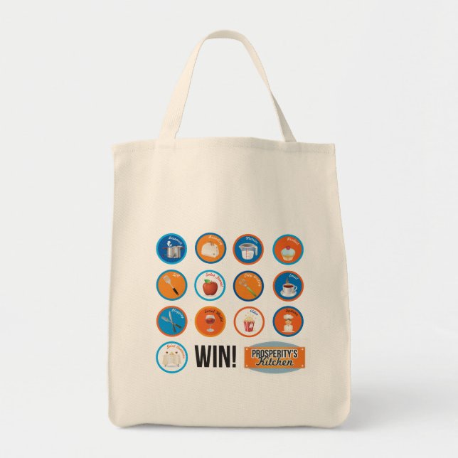 Tote O bolsa do mantimento da cozinha da prosperidade (Frente)