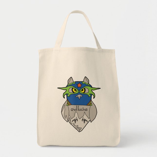 Tote O bolsa do mantimento da estrela de Lucha da (Frente)