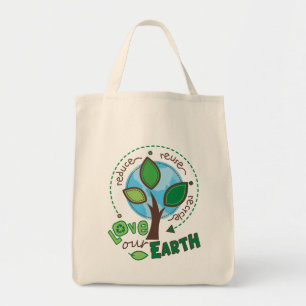 Tote O bolsa do mantimento da terra do reciclar