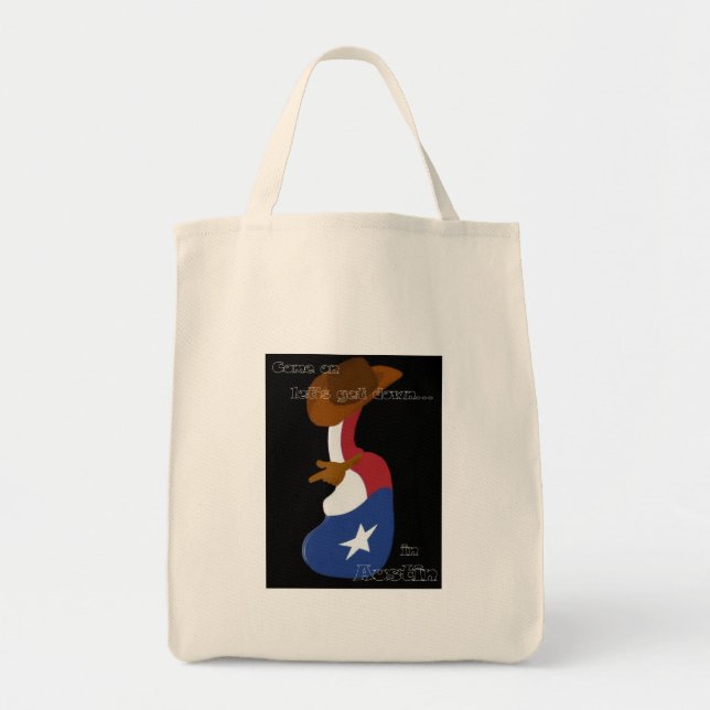 Tote O bolsa do mantimento de Austin (Frente)