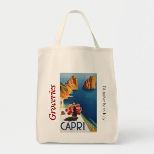 Tote O bolsa do mantimento de Capri Italia