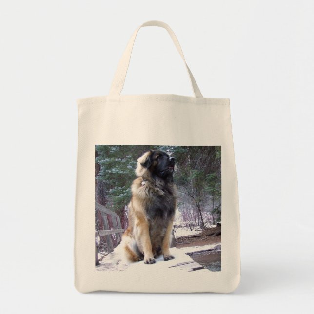 Tote O bolsa do mantimento de Leonberger (Frente)