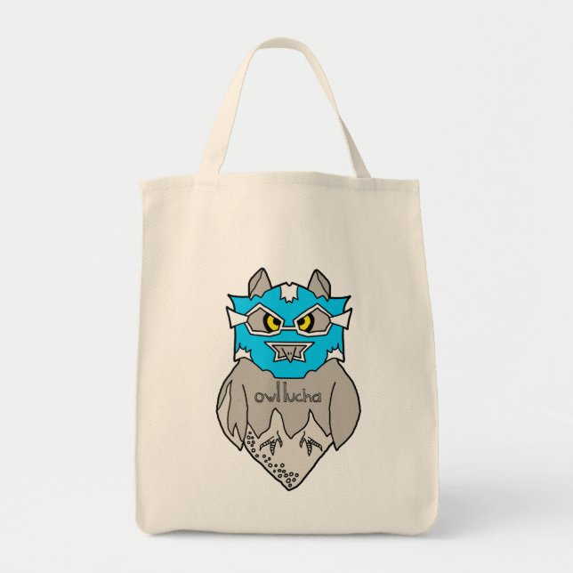 Tote O bolsa do mantimento de Lucha da coruja (Frente)