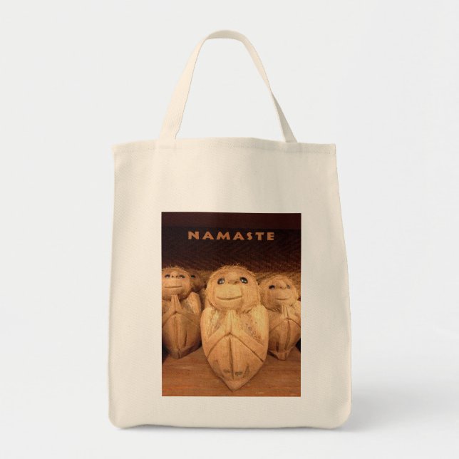 Tote O bolsa do mantimento de Namaste (Frente)