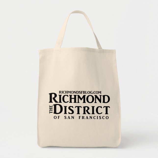 Tote O bolsa do mantimento do blogue de Richmond (Frente)