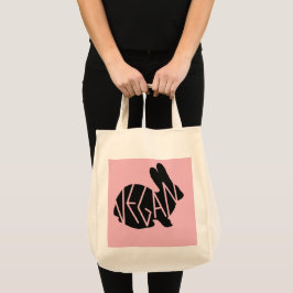 Tote O bolsa do mantimento do coelho do Vegan
