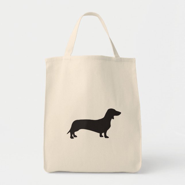 Tote O bolsa do mantimento do Dachshund (Frente)