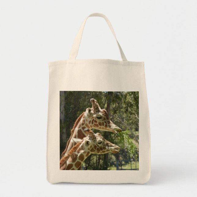 Tote O bolsa do mantimento do girafa (Frente)