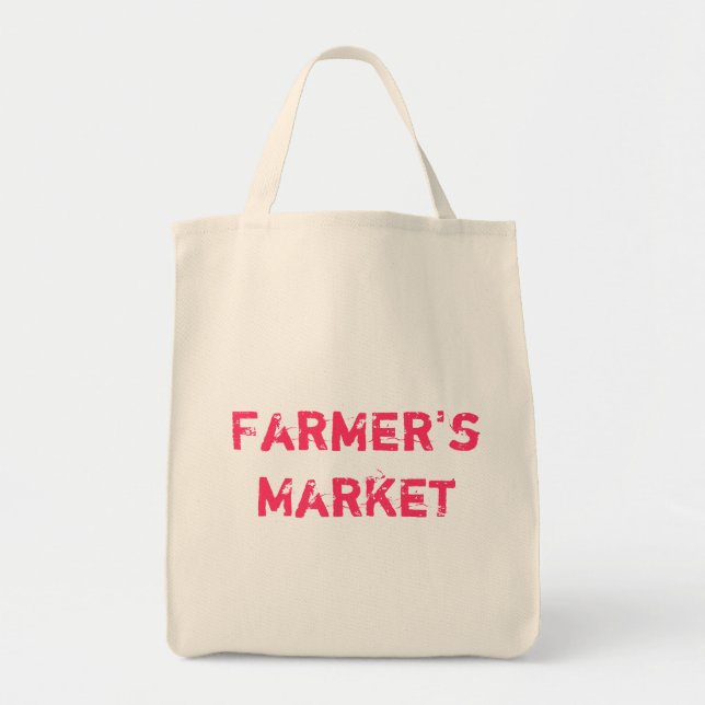 Tote O bolsa do mantimento do mercado do "fazendeiro (Frente)
