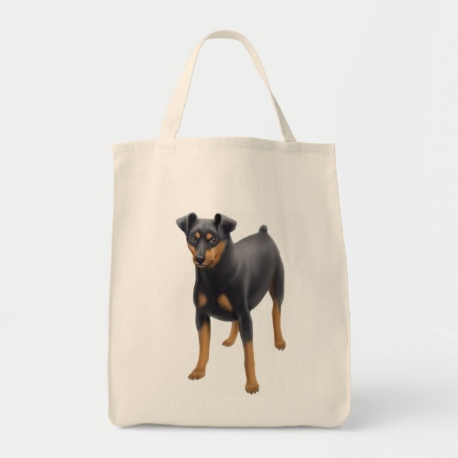 Tote O bolsa do mantimento do Pinscher diminuto (Frente)