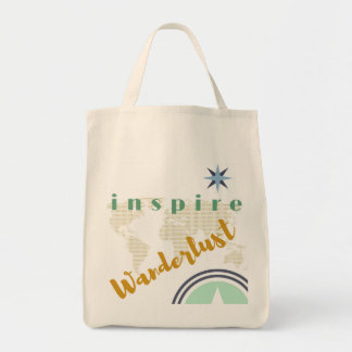Tote O bolsa do mantimento - inspire o Wanderlust -