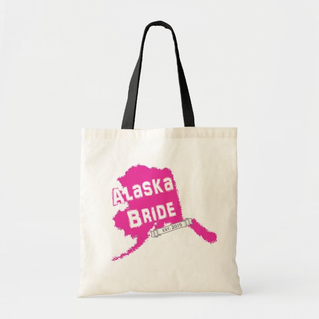 Tote O bolsa do mapa da noiva de 2015 AK no rosa (Frente)