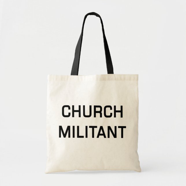 Tote O bolsa do militante da igreja (Frente)