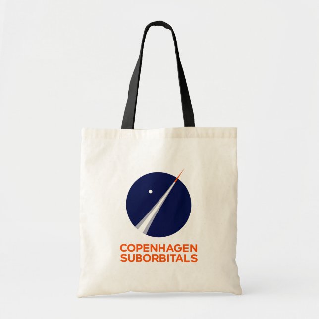 Tote O bolsa do orçamento com logotipo de Copenhaga (Frente)