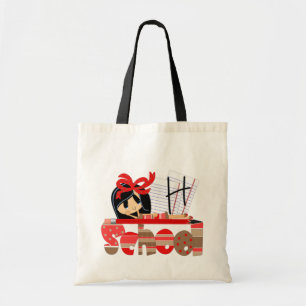 Tote O bolsa do orçamento de escola do monograma de H
