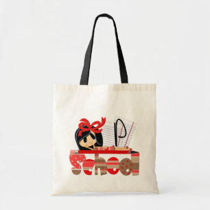 Tote O bolsa do orçamento de escola do monograma de P
