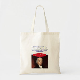 Tote O bolsa do orçamento de James Madison