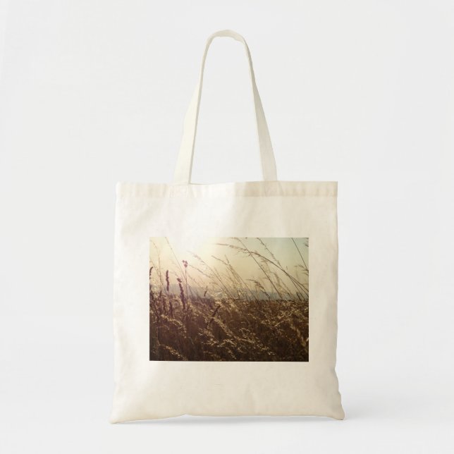Tote O bolsa do orçamento do campo de grama (Frente)